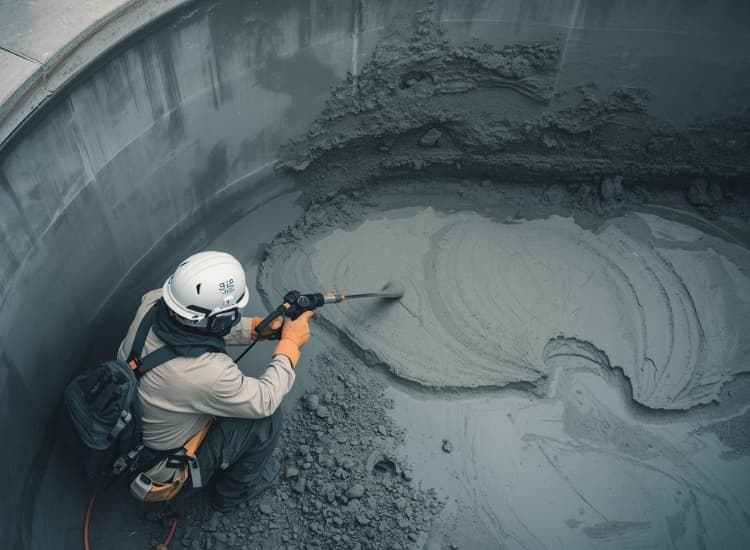 Shotcreting with 20 Years Warranty