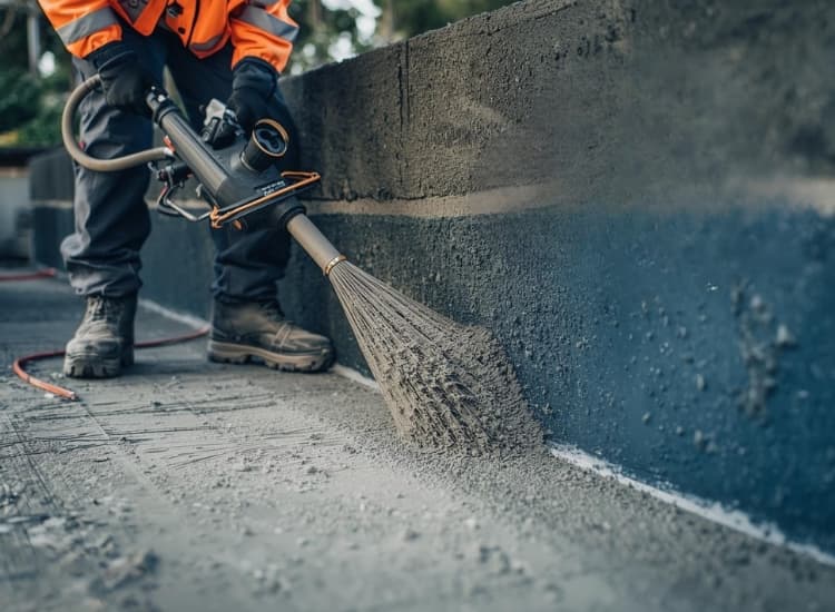 Shotcreting with 20 Years Warranty